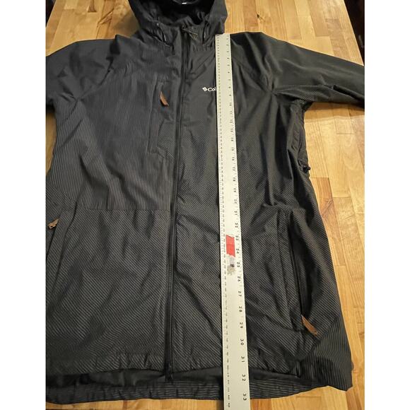 Columbia Interchange Jacket Omni-Heat Pinstriped Hooded Mens L - Picture 7 of 10